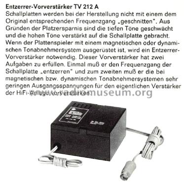 TV212A Ampl/Mixer Telefunken Deutschland TFK, Gesellschaft für, build ...