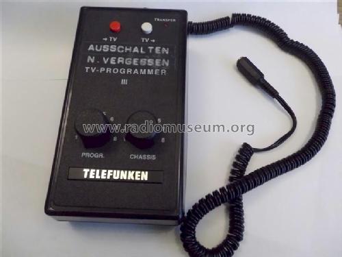 TV-Programmer III - 3; Telefunken (ID = 1468938) Ausrüstung