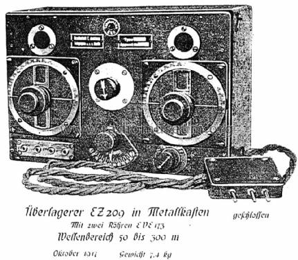 Überlagerer EZ209; Telefunken (ID = 1070559) mod-pre26