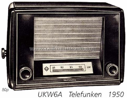 UKW-Spezial-Empfänger UKW6A; Telefunken (ID = 1155) Radio