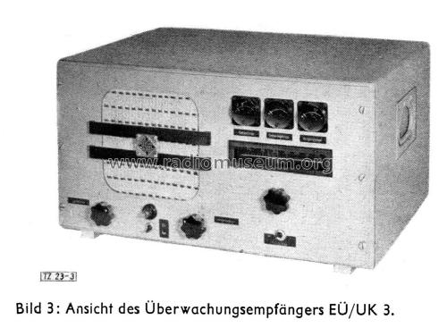 UKW-Überwachungsempfänger EÜ/UK3; Telefunken (ID = 2009501) Commercial Re