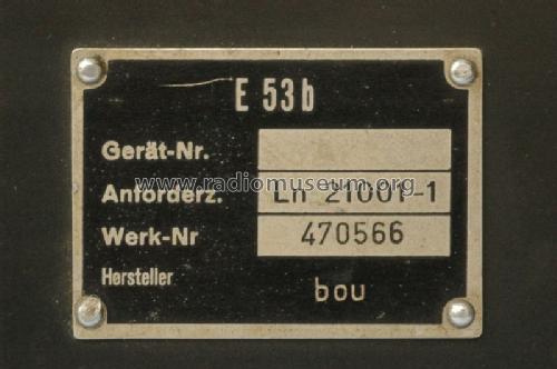 'Ulm' E53b; Telefunken (ID = 945061) Mil Re