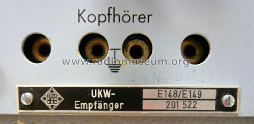 Ultrakurzwellen-Empfänger E148/ Uk/2; Telefunken (ID = 728299) Commercial Re