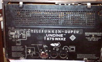 Undine 875WKKZ T875WKKZ; Telefunken (ID = 111282) Radio