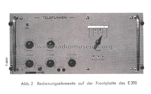 Universal-Festfrequenz-Empfänger E390; Telefunken (ID = 122947) Commercial Re