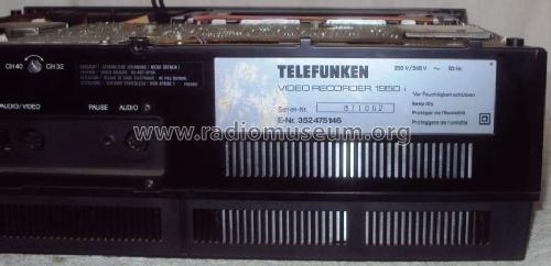 Video Recorder 1950 i; Telefunken (ID = 1235727) R-Player