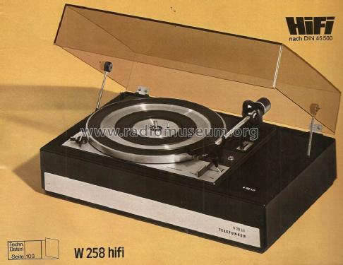 W258 HiFi; Telefunken (ID = 1917970) R-Player