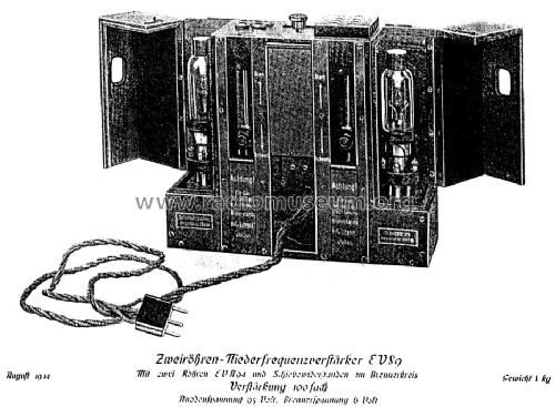 Zweiröhren-Niederfrequenzverstärker EV89; Telefunken (ID = 1060914) Ampl/Mixer