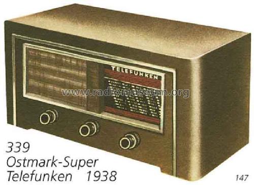 Ostmark-Super 339U ; Telefunken; Wien (ID = 2493) Radio