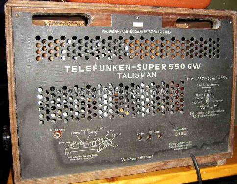 Talisman 550GW; Telefunken; Wien (ID = 508245) Radio