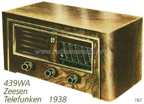 Zeesen-Super 439WA ; Telefunken; Wien (ID = 2495) Radio