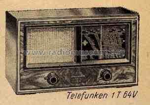 1T64V; Telefunken; Budapest (ID = 133405) Radio