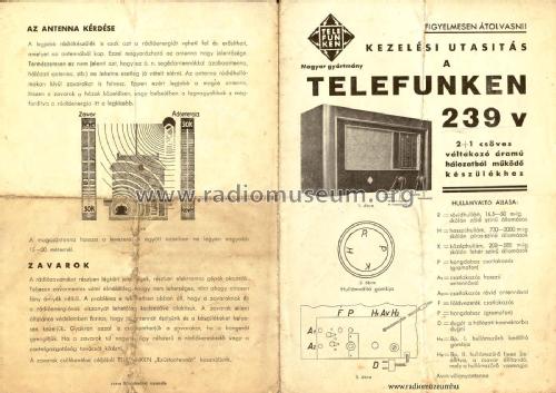 239V; Telefunken; Budapest (ID = 2213074) Radio