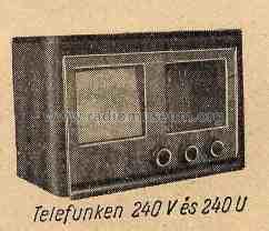 240U; Telefunken; Budapest (ID = 132966) Radio