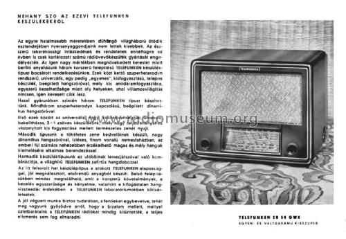 2B54GWK; Telefunken; Budapest (ID = 1655836) Radio