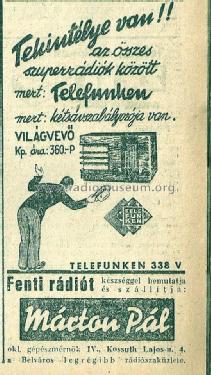 338V; Telefunken; Budapest (ID = 2224988) Radio