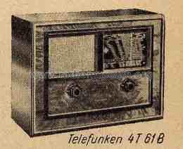 4T61B; Telefunken; Budapest (ID = 133409) Radio