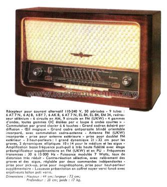 Fortissimo Hi-Fi ; Telefunken France; (ID = 2090977) Radio