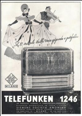 1246; Telefunken Italia, (ID = 2461521) Radio