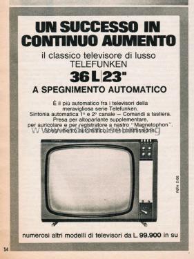 36L/23'; Telefunken Italia, (ID = 2612031) Television