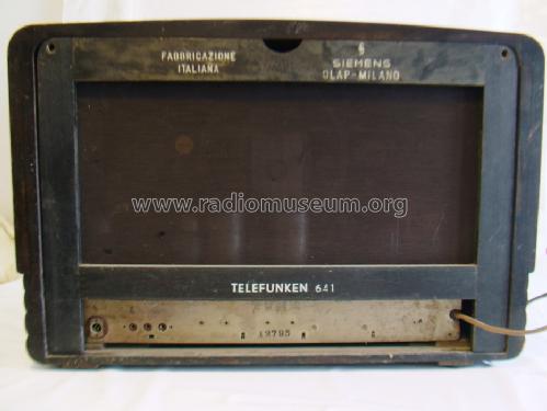 641; Telefunken Italia, (ID = 1552523) Radio