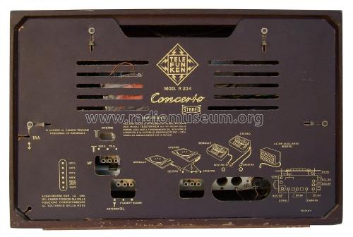 Concerto Stereo R234; Telefunken Italia, (ID = 1861695) Radio