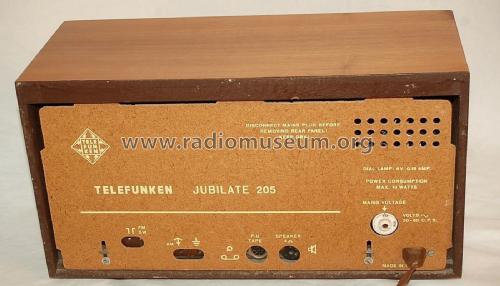 Jubilate 205; Telefunken Italia, (ID = 1792963) Radio