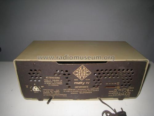 Meky IV R541; Telefunken Italia, (ID = 2075055) Radio