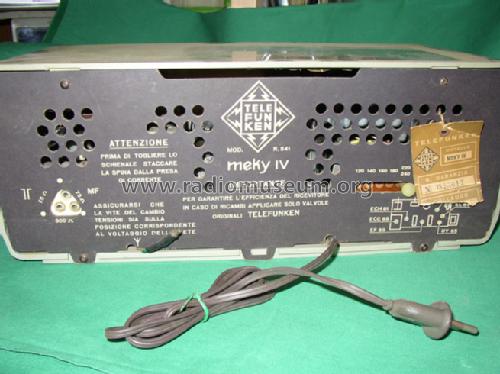 Meky IV R541; Telefunken Italia, (ID = 754066) Radio