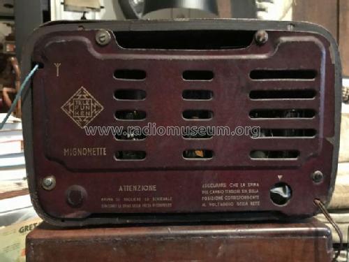 Mignonette ; Telefunken Italia, (ID = 2245754) Radio