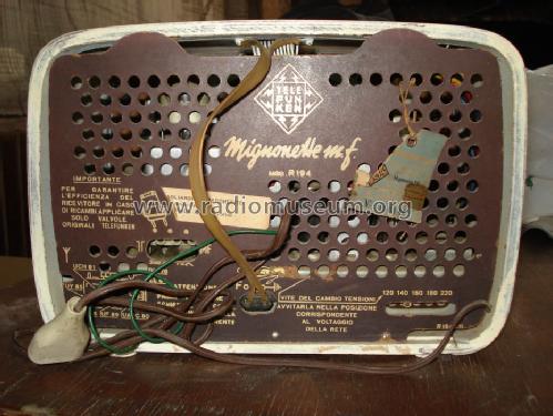 Mignonette MF-R194; Telefunken Italia, (ID = 931129) Radio
