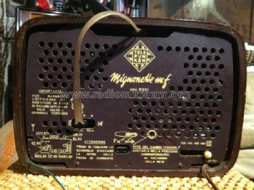 Mignonette MF R 231; Telefunken Italia, (ID = 1416727) Radio