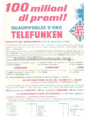 Musikus D Luxe Ch= TP512; Telefunken Italia, (ID = 1582701) Ton-Bild