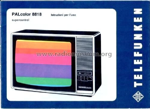 PALcolor 8818; Telefunken Italia, (ID = 1697223) Television