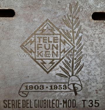 T35; Telefunken Italia, (ID = 2815783) Radio
