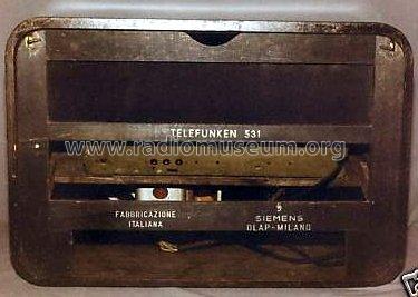 T531; Telefunken Italia, (ID = 525512) Radio