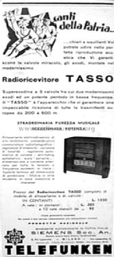Tasso T534; Telefunken Italia, (ID = 1162568) Radio