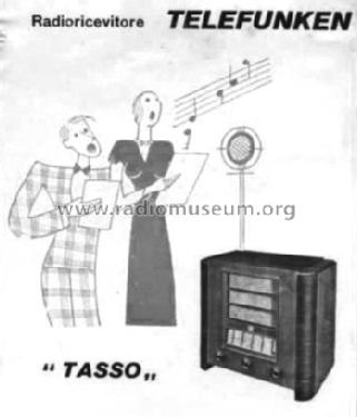 Tasso T534; Telefunken Italia, (ID = 1162579) Radio