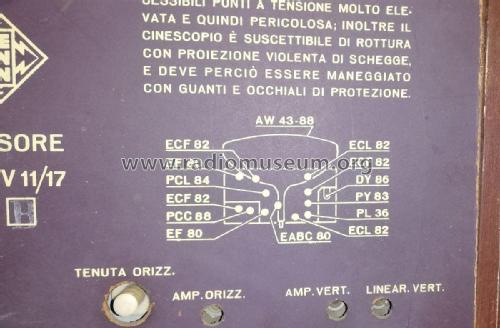 TTV11/17 Ch= T115-A; Telefunken Italia, (ID = 2694119) Televisión