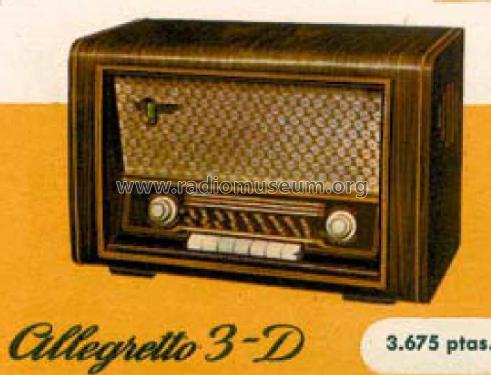 Allegretto 3D; Telefunken (ID = 229160) Radio