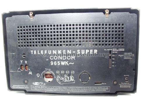 Condor 965WK; Telefunken (ID = 307042) Radio