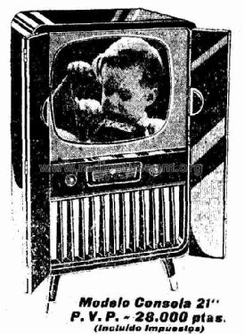 Consola 21 FE-112 /53 S ; Telefunken (ID = 968299) Televisión