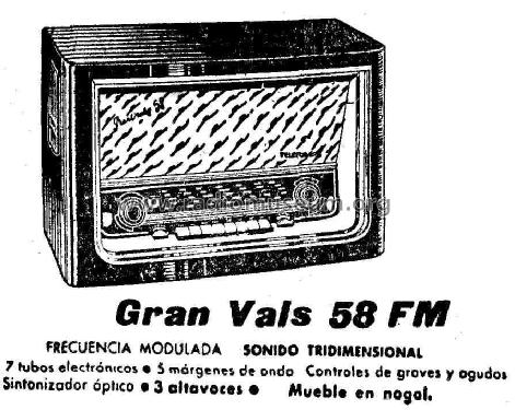 Gran Vals 58 FM A1757FM; Telefunken (ID = 948470) Radio