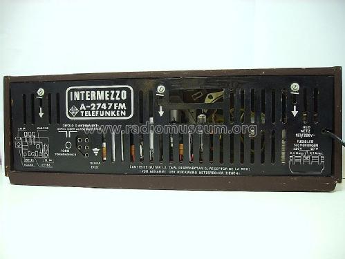 Intermezzo A-2747-FM; Telefunken (ID = 736067) Radio