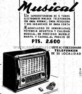 Musical 9650A; Telefunken (ID = 948486) Radio