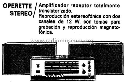 Operette Stereo AT-265-40-FM; Telefunken (ID = 957817) Radio