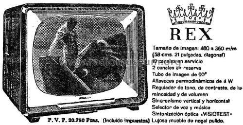 Rex FE-113 /53T; Telefunken (ID = 969333) Televisión
