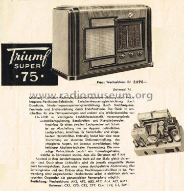 Triumf 75 ; Telegrafia, akc. (ID = 2107865) Radio