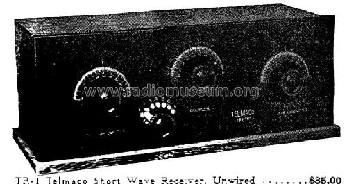 Telmaco Short Wave Receiver TR-1; Telephone (ID = 962055) mod-pre26