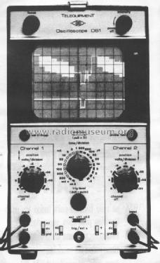 Oscilloscope D61; Telequipment Ltd.; (ID = 939336) Equipment